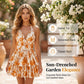 👗🌸 LIMITED TIME 50% OFF! ✨ Women's Halter Tie-Neck Printed Mini Dress – Lace-Up Front, Smocked Back & Tiered Ruffle Skirt 💃