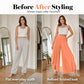 🎉 LIMITED TIME 50% OFF! 👖 Women's Lightweight Flowy Wide Leg Pants – High-Waisted Elastic Band & Breathable Comfort 🌸