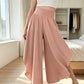🎉 LIMITED TIME 50% OFF! 👖 Women's Lightweight Flowy Wide Leg Pants – High-Waisted Elastic Band & Breathable Comfort 🌸