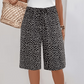 🌸 LIMITED TIME 50% OFF! 👖 Women's Retro Printed Wide Leg Shorts – Elastic Waistband & Loose Straight-Leg Fit ⏰✨