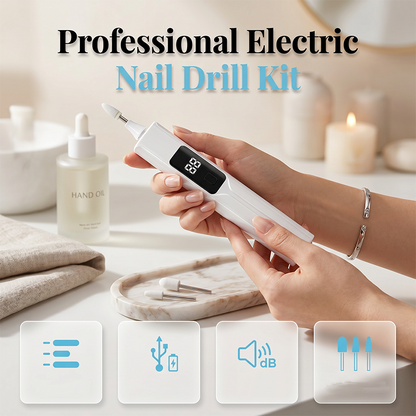 📢 LIMITED TIME 50% OFF! 💅 Professional Electric Nail Drill Kit – Callus Removal, Interchangeable Heads & Smart LED Display ✨