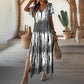 🏖️🌸 LIMITED TIME 50% OFF! 💃 Women's Casual V-Neck Gradient Dress – Dreamy Color Blend & Knee-High Side Slits ✨