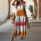 🏖️🌸 LIMITED TIME 50% OFF! 💃 Women's Casual V-Neck Gradient Dress – Dreamy Color Blend & Knee-High Side Slits ✨