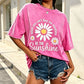 🎉 LIMITED TIME 50% OFF! 👕 Unisex Vintage Washed Daisy Print Loose Fit T-Shirt – Premium Soft Fabric & Relaxed Silhouette 🌼