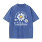 🎉 LIMITED TIME 50% OFF! 👕 Unisex Vintage Washed Daisy Print Loose Fit T-Shirt – Premium Soft Fabric & Relaxed Silhouette 🌼