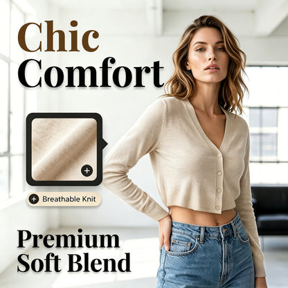 🧥 LIMITED TIME 50% OFF! 💥 Women Thin Cropped Cardigan Button Front Summer Shawl for Slip Dress – Ultra-Lightweight & Premium Lyocell Fiber 🌸