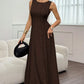 👗 LIMITED TIME 50% OFF! ✨ Women's Sleeveless Pleated Maxi Dress – Flattering A-Line Silhouette – 94K+ Sold! Perfect for Summer or Special Occasions 🌸🌿☀️