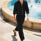 👔 LIMITED TIME 50% OFF! ⏰ Men's Linen Long Sleeve Shirt & Long Pants 2-Piece Set – Breathable & Relaxed – Perfect for Summer, Smart Casual or Travel 🌿💼✨