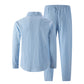 👔 LIMITED TIME 50% OFF! ⏰ Men's Linen Long Sleeve Shirt & Long Pants 2-Piece Set – Breathable & Relaxed – Perfect for Summer, Smart Casual or Travel 🌿💼✨