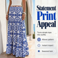 🔥 LIMITED TIME 50% OFF! 🌴 Women Flowy Maxi Skirt – Lightweight Summer Holiday Long Skirt for Beach & Daily Wear 🌊