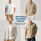 🎉 LIMITED TIME 50% OFF! 👔 Men's Linen Casual Breathable Short Sleeve Collared Shirt – Ultra-Light Premium Fabric & Exquisite Craftsmanship 🌿