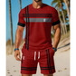 👕 50% DE RÉDUCTION ! 🩳 Ensemble Athlétique 2 Pièces Homme Été – Tissu Respirant, Imprimé 3D & Taille Élastique – Parfait pour le Gym, la Course et le Quotidien ☀️💪✨