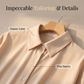 👚 LIMITED TIME 50% OFF! 🔥 Women's Casual Loose Apricot Blouse – Long Sleeve, Button-Down & Classic Collar – Lightweight & Versatile for Everyday or Office 🌸✨👔