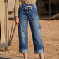 👖 50% DE RÉDUCTION ! 🌿 Pantalon Cargo Large Décontracté pour Femme – Taille Cordons Ajustable, Poches Utilitaires & Coupe Relax – Idéal pour le Quotidien, les Voyages et les Sorties – Bleu, Tailles S à 3XL ✨💙