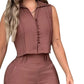 👗 LIMITED TIME 50% OFF! 🌟 Women's Sleeveless Top & Pants 2-Piece Set – Wide-Leg Trousers, 41K+ Sold! ✨