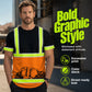 👷 50% DE RÉDUCTION ! 🦺 T-Shirt de Travail Haute Visibilité – Panneaux Fluorescents, Bande Réfléchissante & Tissu Respirant – Idéal pour Chantier, Voirie et Travaux Extérieurs – Tailles XS à 6XL ✨💪