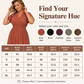Women's Summer V-Neck Side Slit Maxi Dress – Polyester – Flowy Silhouette for Casual & Vacation Wear 🌸