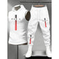🎉 LIMITED TIME 50% OFF! 💪 Men's Sleeveless Hoodie and Pants Two-Piece Sports Set – Breathable Blended Fabric & Elastic Drawstring Waist 🔥