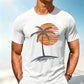 🎉 LIMITED TIME 50% OFF! 👕 Men's Casual Short Sleeve T-Shirt – Breathable Cotton Blend & Stylish Coconut Graphic 🌴