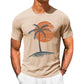 🎉 LIMITED TIME 50% OFF! 👕 Men's Casual Short Sleeve T-Shirt – Breathable Cotton Blend & Stylish Coconut Graphic 🌴