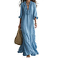 📢 LIMITED TIME 50% OFF! ⏰ Women Ruffle V-Neck Tiered Maxi Dress – Breezy Comfort & Feminine Charm 🌸