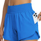 📢 LIMITED TIME 50% OFF! ⏰ Women Athletic Yoga Shorts – Double Layer Gym Shorts with High Waistband & Side Pocket 🏋️‍♀️