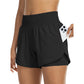 📢 LIMITED TIME 50% OFF! ⏰ Women Athletic Yoga Shorts – Double Layer Gym Shorts with High Waistband & Side Pocket 🏋️‍♀️