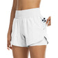 📢 LIMITED TIME 50% OFF! ⏰ Women Athletic Yoga Shorts – Double Layer Gym Shorts with High Waistband & Side Pocket 🏋️‍♀️
