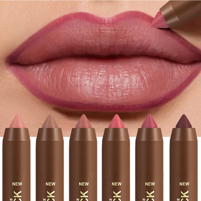 🎉 LIMITED TIME 50% OFF! 💄 Long-Lasting Matte Lip Crayon for Women – 2-in-1 Liner & Lipstick – Hydrating, Non-Drying & Precision Triangular Tip – 6 Colors ✨