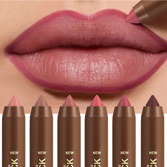 🎉 LIMITED TIME 50% OFF! 💄 Long-Lasting Matte Lip Crayon for Women – 2-in-1 Liner & Lipstick – Hydrating, Non-Drying & Precision Triangular Tip – 6 Colors ✨