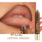 🎉 LIMITED TIME 50% OFF! 💄 Long-Lasting Matte Lip Crayon for Women – 2-in-1 Liner & Lipstick – Hydrating, Non-Drying & Precision Triangular Tip – 6 Colors ✨
