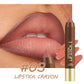 🎉 LIMITED TIME 50% OFF! 💄 Long-Lasting Matte Lip Crayon for Women – 2-in-1 Liner & Lipstick – Hydrating, Non-Drying & Precision Triangular Tip – 6 Colors ✨