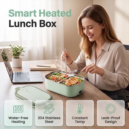 🔥Pro-Favorite🔥Portable Electric Heated Lunch Box Water-Free Food Warmer