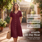 🎉 LIMITED TIME 50% OFF! 💕 Flowy Summer Midi Dress – Classic Button Front, Functional Pockets & Premium Cotton Linen – Versatile for Any Casual Summer Outing 🌸