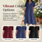 🎉 LIMITED TIME 50% OFF! 💕 Flowy Summer Midi Dress – Classic Button Front, Functional Pockets & Premium Cotton Linen – Versatile for Any Casual Summer Outing 🌸