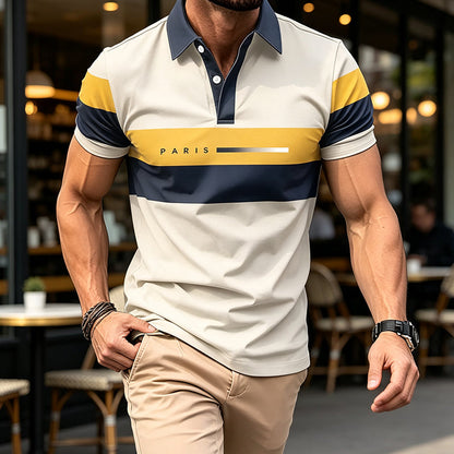 🎉 LIMITED TIME 50% OFF! 👕 Men's Casual Color Block Shirt Short Sleeve – Soft Premium Fabric & Versatile Design ☀️