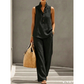 🎉 LIMITED TIME 50% OFF! 💕 Women's Minimalist Sleeveless Top & Wide-Leg Pants Set – Stand Collar & Relaxed Fit 🌸
