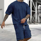 📢 LIMITED TIME 50% OFF! ⏰ Men's Casual Short Sleeve T-Shirt Shorts Set – Soft Breathable Fabric & Relaxed Fit ☀️