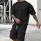 📢 LIMITED TIME 50% OFF! ⏰ Men's Casual Short Sleeve T-Shirt Shorts Set – Soft Breathable Fabric & Relaxed Fit ☀️
