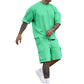 📢 LIMITED TIME 50% OFF! ⏰ Men's Casual Short Sleeve T-Shirt Shorts Set – Soft Breathable Fabric & Relaxed Fit ☀️