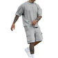 📢 LIMITED TIME 50% OFF! ⏰ Men's Casual Short Sleeve T-Shirt Shorts Set – Soft Breathable Fabric & Relaxed Fit ☀️