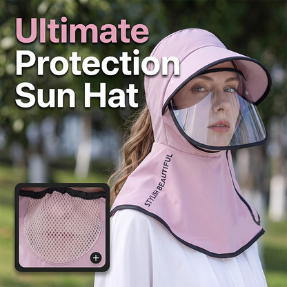 📢 LIMITED TIME 50% OFF! ⏰ Summer Cycling Sun Hat with Neck Face Cover – Breathable Mesh & Dual-Wear Versatility 🚴