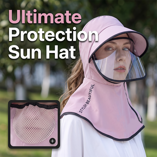 📢 LIMITED TIME 50% OFF! ⏰ Summer Cycling Sun Hat with Neck Face Cover – Breathable Mesh & Dual-Wear Versatility 🚴