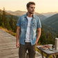 🚨 FINAL HOURS! ⏳ 50% OFF – Built to Last! 👕 Men's Washed Denim Shirt – Rugged Charm & Effortless Cool 💙