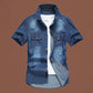 🚨 FINAL HOURS! ⏳ 50% OFF – Built to Last! 👕 Men's Washed Denim Shirt – Rugged Charm & Effortless Cool 💙