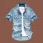 🚨 FINAL HOURS! ⏳ 50% OFF – Built to Last! 👕 Men's Washed Denim Shirt – Rugged Charm & Effortless Cool 💙