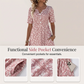 🎉 LIMITED TIME 50% OFF! 🔥 Women's Casual V-Neck Print Dress with Pockets – Floral Design & Functional Side Pockets 🌸