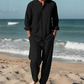 🔥 Pro-Favorite Men's Minimalist Casual Shirt and Pants Set – Blended Material – Breathable ☀️