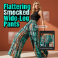 🎉 LIMITED TIME 50% OFF! 💞 Smocked Wide-Leg Trousers – Effortless Elegance, 45K+ Sold! 🌿