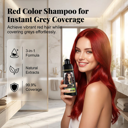 🎉 LIMITED TIME 50% OFF! 💇 3-in-1 Hair Color Shampoo & Conditioner for Gray Coverage – 99.9% Grey Concealment, Natural Botanical Formula ✨